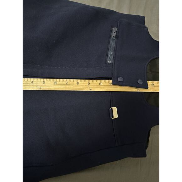 Vintage USA Mr D Women’s Snow Bibs Navy Blue Ski Wool - Picture 5 of 13